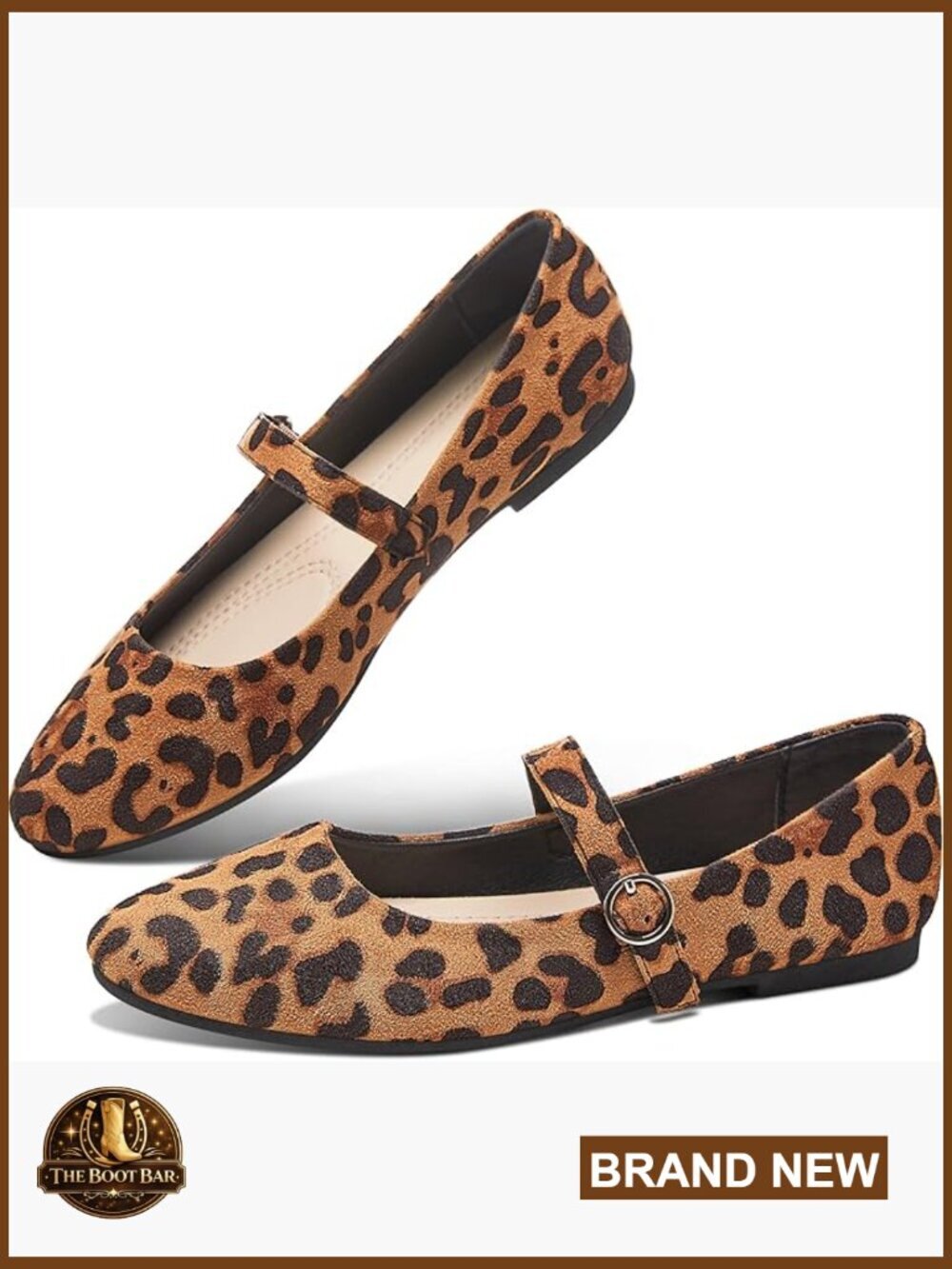 Women's Classic Mary Jane Flats - Round Toe Pull-On Style Lightweight Work Shoes